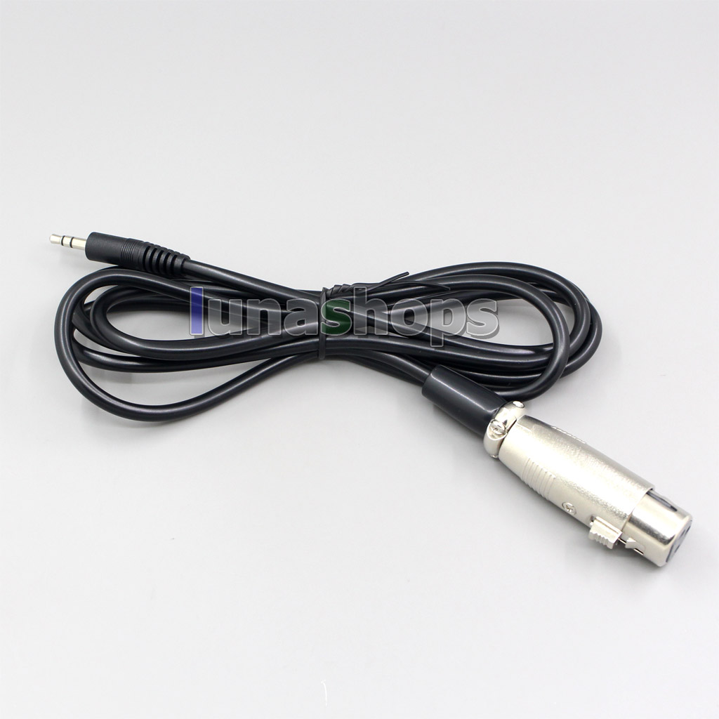 200pcs Black XLR 3 Pole Audio Microphone Cable Adapter