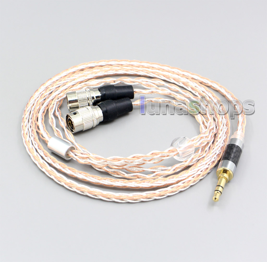 XLR 6.5mm 4.4mm 2.5mm 800 Wires Silver + OCC Headphone Cable For Mr Speakers Alpha Dog Ether C Flow Mad Dog AEON