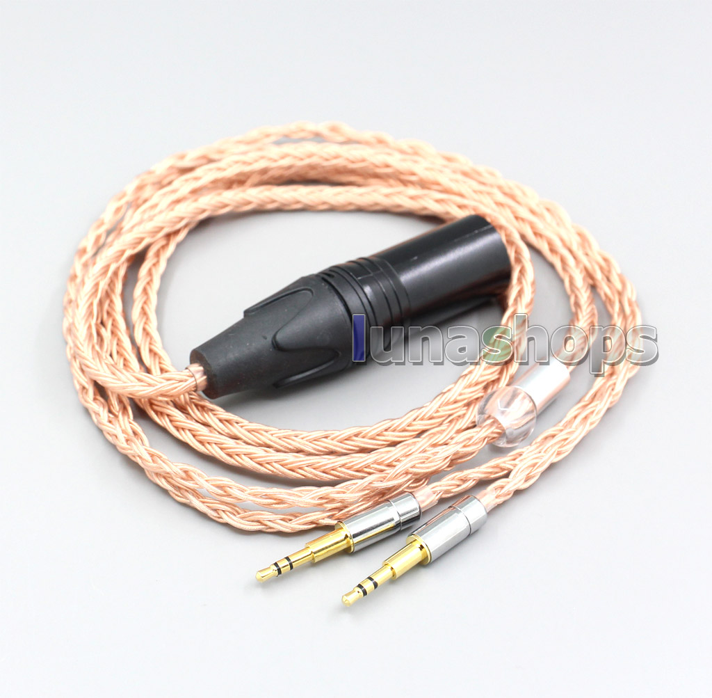 XLR 3 4 Pole 6.5mm 16 Core 7N OCC Headphone Cable For Oppo PM-1 PM-2 Planar Magnetic Headphone