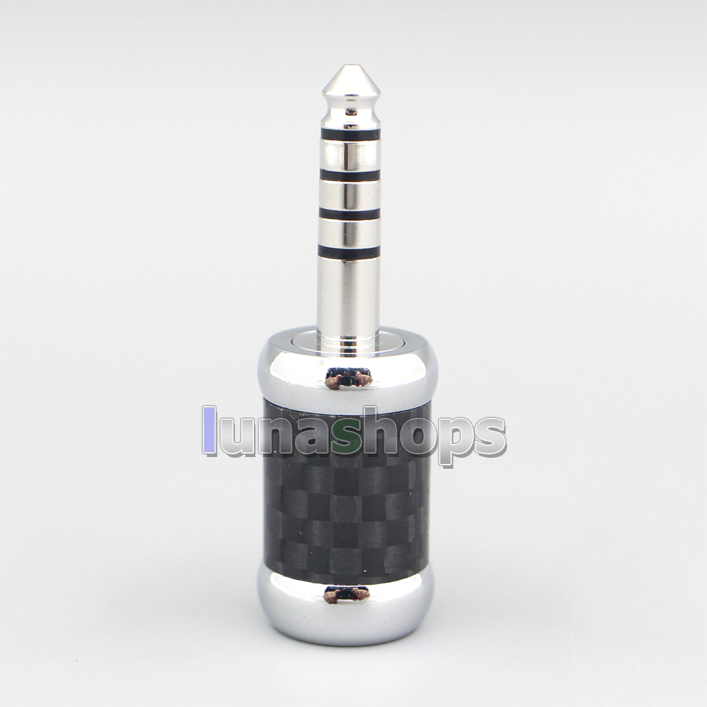 High Quality Stainless Steel Gold/Rhodium Plated 4.4mm Balanced Male Adapter Plug 7mm Tailed Hole