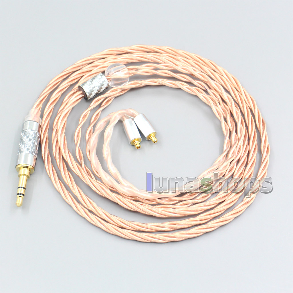 Silver Plated OCC Shielding Coaxial Earphone Cable For Dunu T5 Titan 3 T3 (Increase Length MMCX)