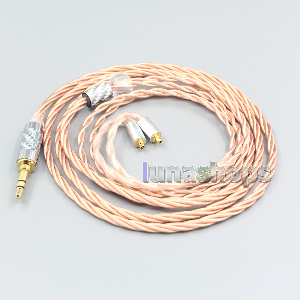 Silver Plated OCC Shielding Coaxial Earphone Cable For Dunu T5 Titan 3 T3 (Increase Length MMCX)