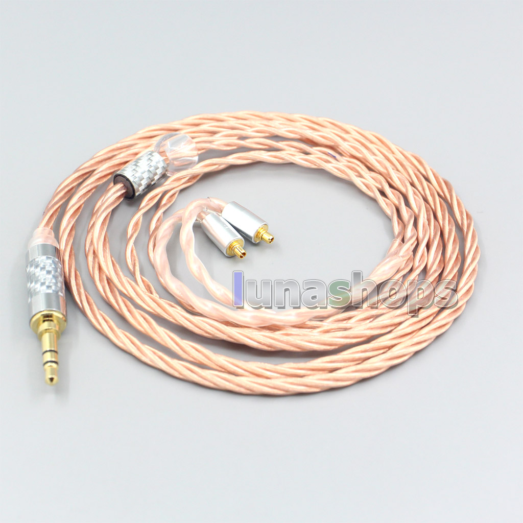 Silver Plated OCC Shielding Coaxial Earphone Cable For Dunu T5 Titan 3 T3 (Increase Length MMCX)