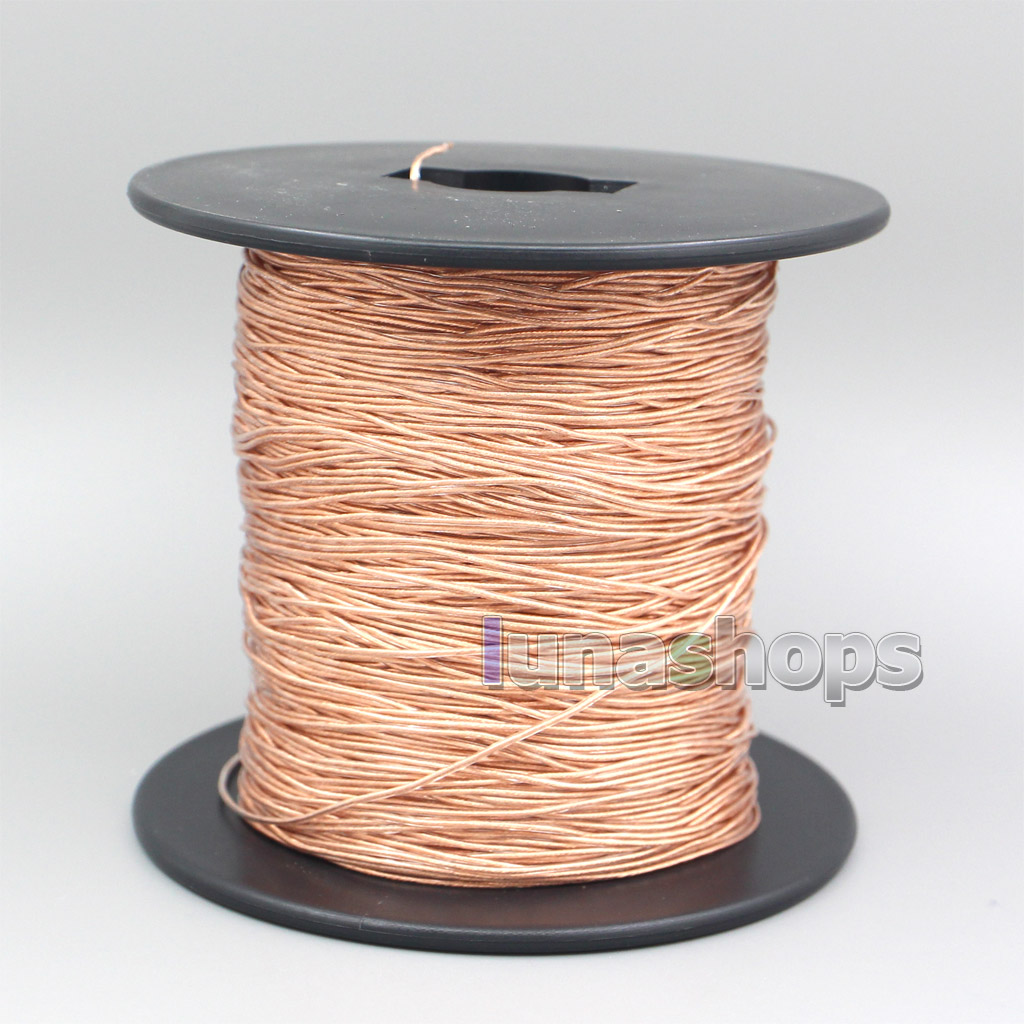 5m Extreme Soft Pure OCC 28*0.08mm PVC Crystal Diameter  OD: 0.8mm(+-0.5mm) DIY Audio Headphone Earphone Bulk Wire Cable