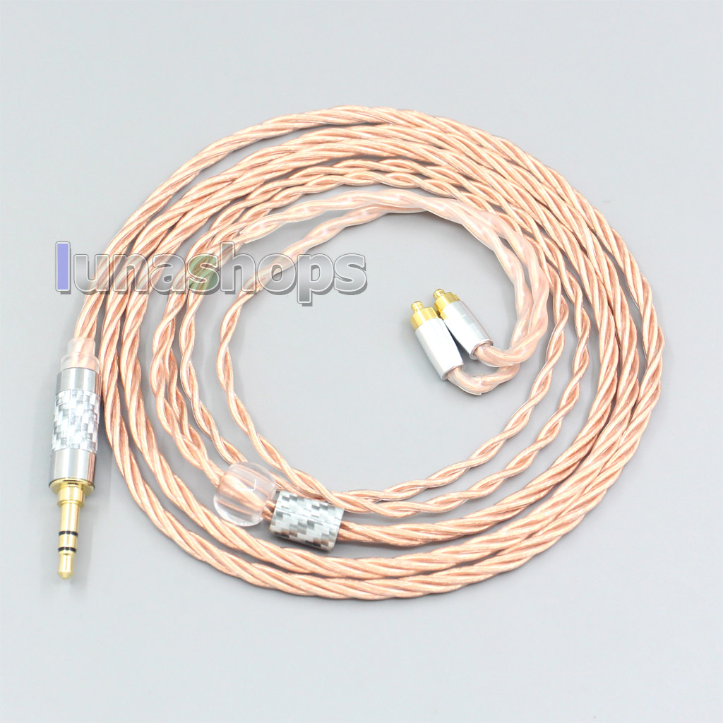3.5mm 4.4mm 2.5mm XLR Silver Plated OCC Shielding Coaxial Earphone Cable For Dunu dn-2002