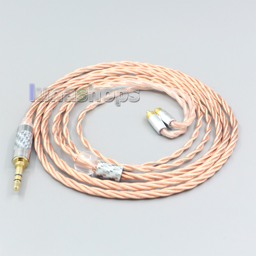 3.5mm 4.4mm 2.5mm XLR Silver Plated OCC Shielding Coaxial Earphone Cable For Dunu dn-2002