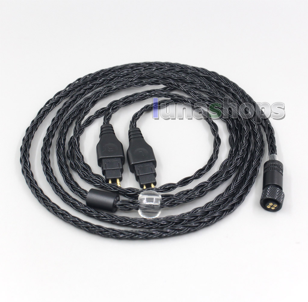 16 Core Black OCC Awesome All In 1 Plug Earphone Cable For Sennheiser HD580 HD600 HD650 HDxxx HD660S