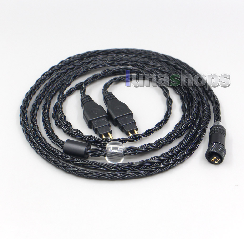 16 Core Black OCC Awesome All In 1 Plug Earphone Cable For Sennheiser HD580 HD600 HD650 HDxxx HD660S