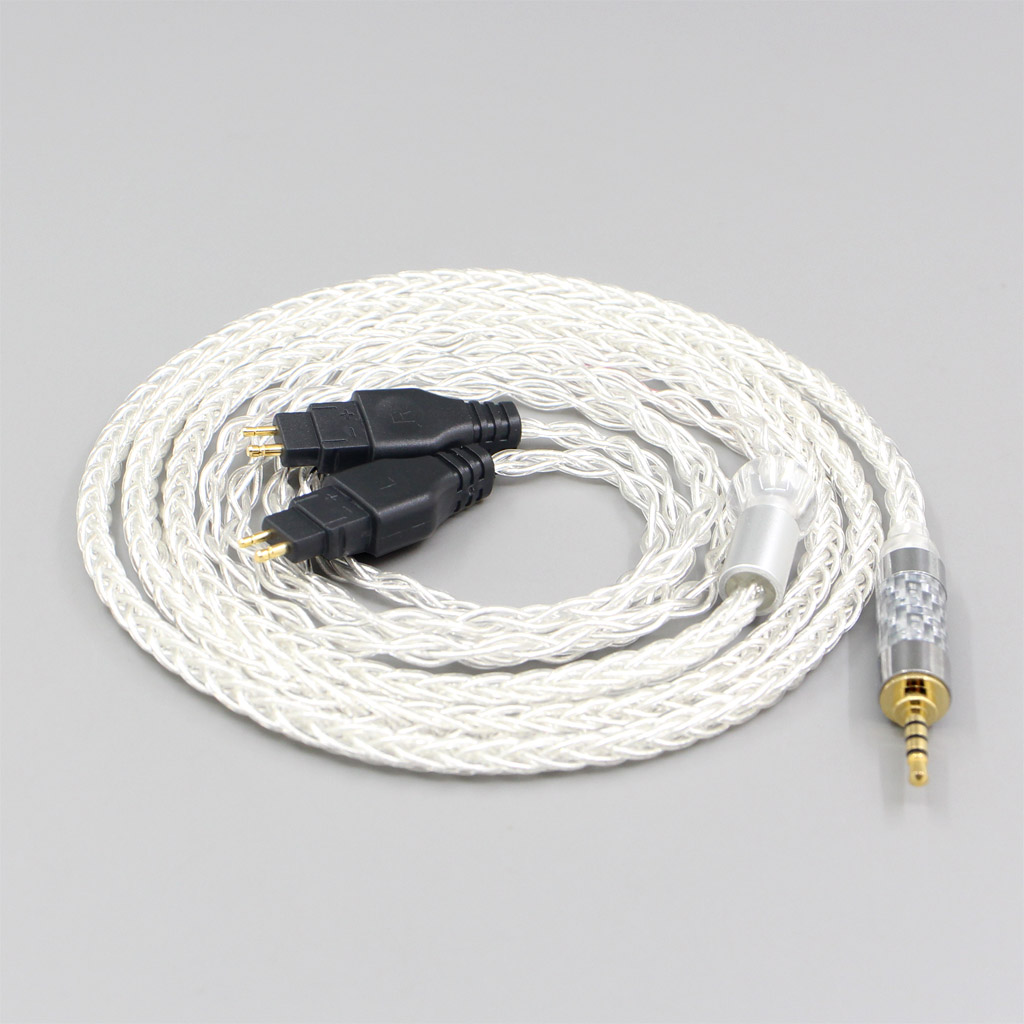 3.5mm 2.5mm XLR 4.4mm 8 Core Silver Plated OCC Earphone Cable For Sennheiser HD580 HD600 HD650 HDxxx HD660S