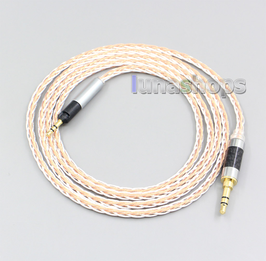 XLR 6.5mm 4.4mm 2.5mm 800 Wires Silver + OCC Headphone Cable For Sennheiser HD598se HD559 hd569 hd579 hd599 hd558 hd518