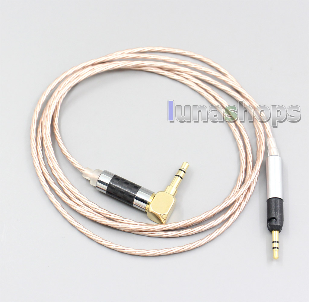 Hi-Res Brown XLR 3.5mm 2.5mm 4.4mm Earphone Cable For Sennheiser HD598se HD559 hd569 hd579 hd599 hd558 hd518