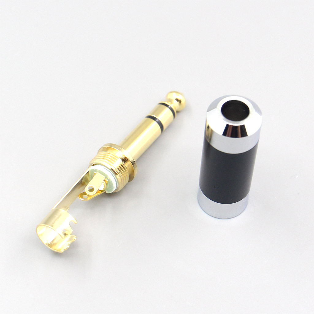 6.5mm XLR 4 Pole 3 Pole Male Female Plug adapter For DIY Repair Custom Earphone Headphone Cable