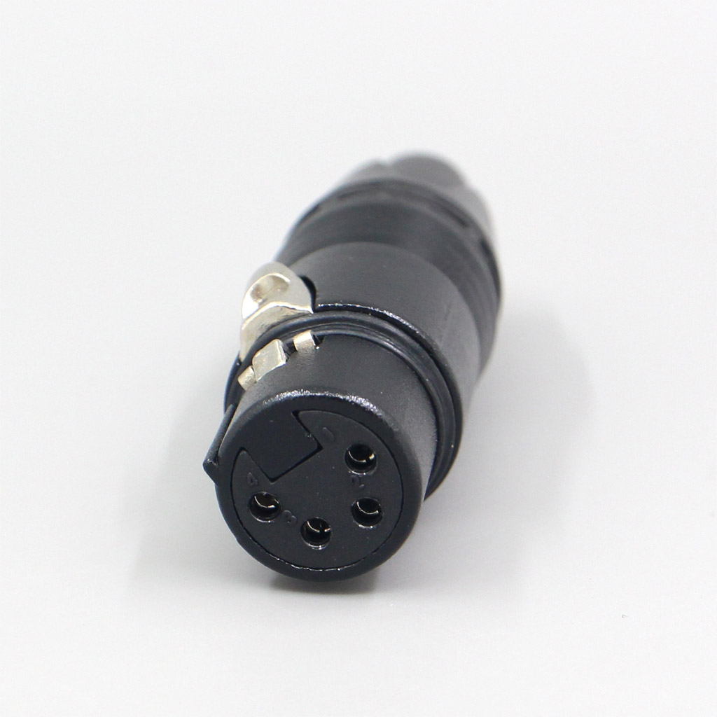 6.5mm XLR 4 Pole 3 Pole Male Female Plug adapter For DIY Repair Custom Earphone Headphone Cable