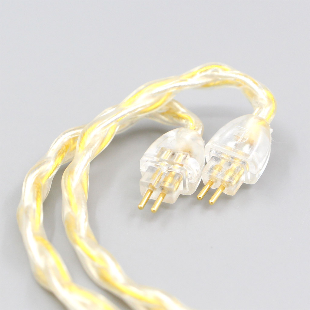 8 Core OCC Silver Gold Plated Braided Earphone Cable For AUDEZE iSINE 10 20 LX LCDi3 LCDi4