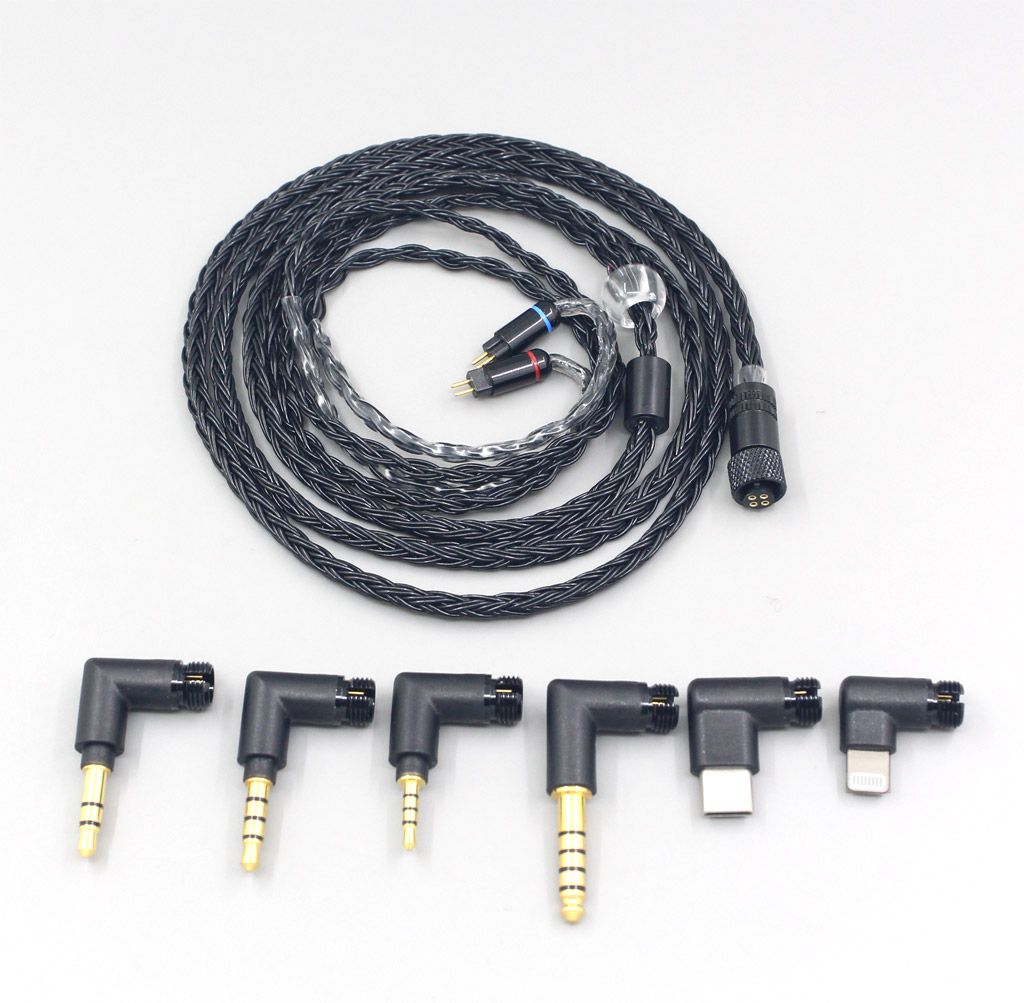 16 Core Black OCC Awesome All In 1 Plug Earphone Cable For 0.78mm 0.77mm BA Custom Westone W4r UM3X UM3RC JH13 High Step