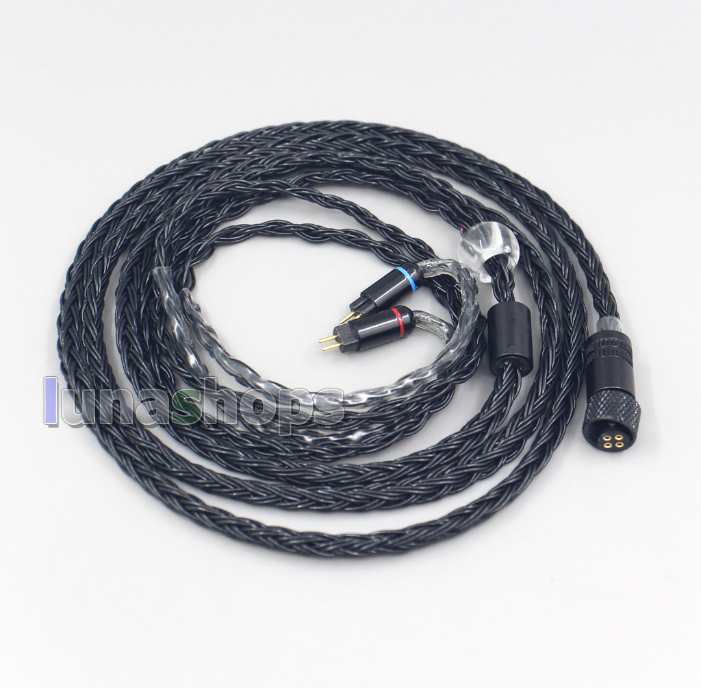 16 Core Black OCC Awesome All In 1 Plug Earphone Cable For 0.78mm 0.77mm BA Custom Westone W4r UM3X UM3RC JH13 High Step