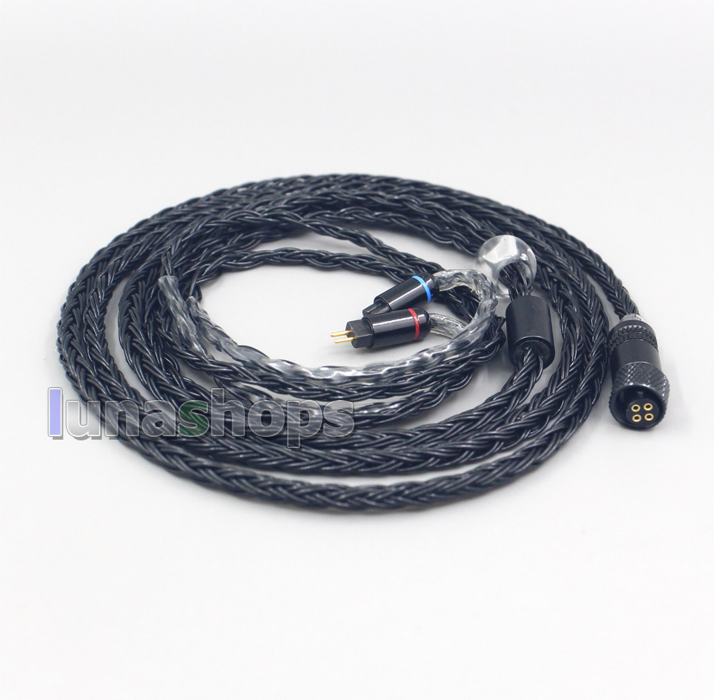 16 Core Black OCC Awesome All In 1 Plug Earphone Cable For 0.78mm 0.77mm BA Custom Westone W4r UM3X UM3RC JH13 High Step