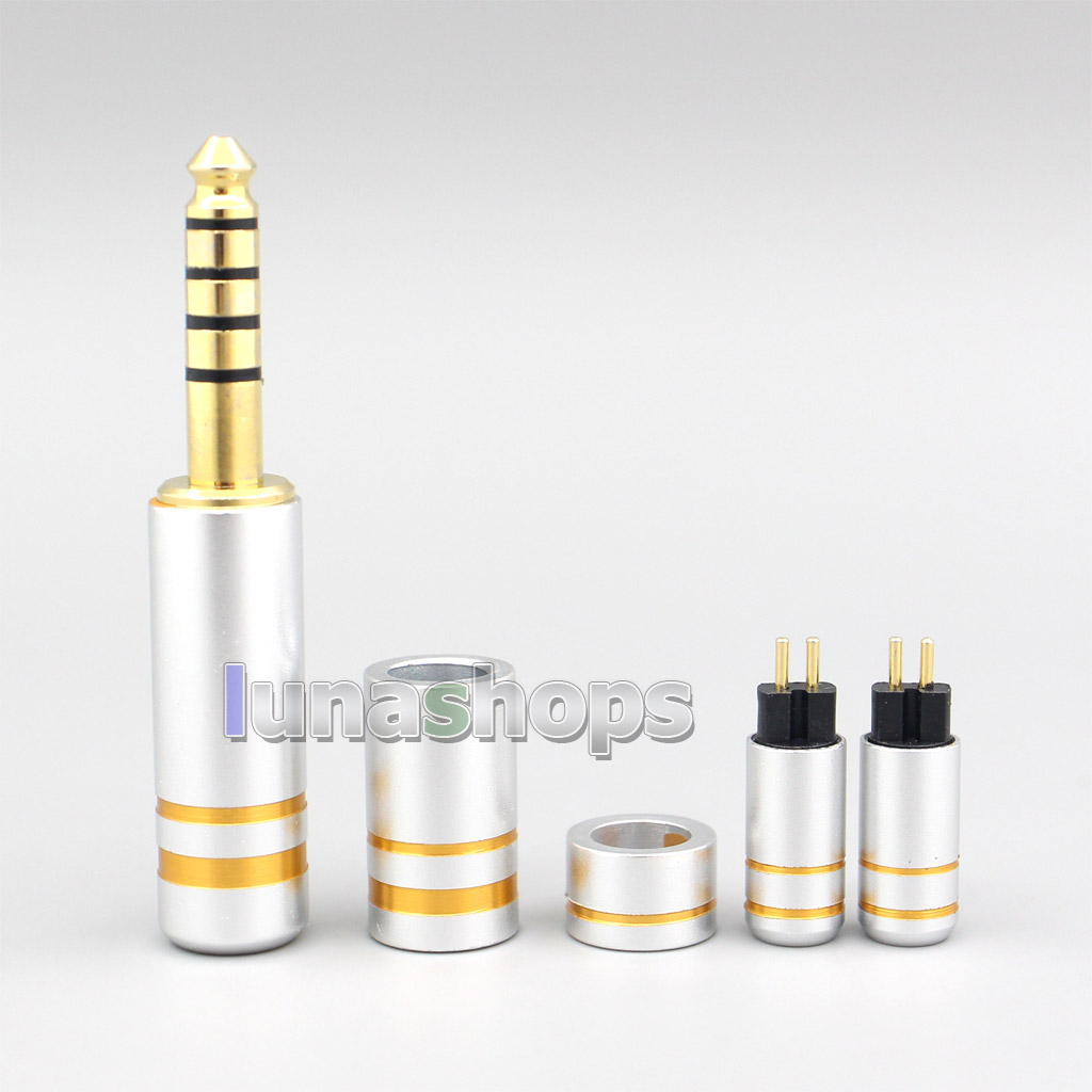 High Quality Aluminum Housing 3.5mm 2.5mm 4.4mm + Splitter + Slider + 0.78mm Pins Kits Male Custom DIY Adapter Plugs