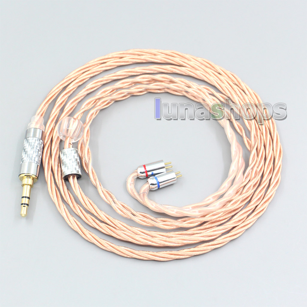 Silver Plated OCC Shielding Coaxial Earphone Cable For 0.78mm Flat Step JH Audio JH16 Pro JH11 Pro 5 6 7 BA Custom