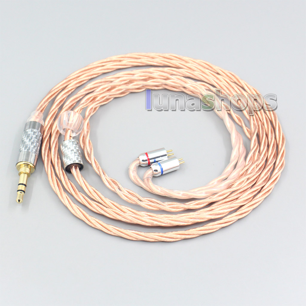Silver Plated OCC Shielding Coaxial Earphone Cable For 0.78mm Flat Step JH Audio JH16 Pro JH11 Pro 5 6 7 BA Custom