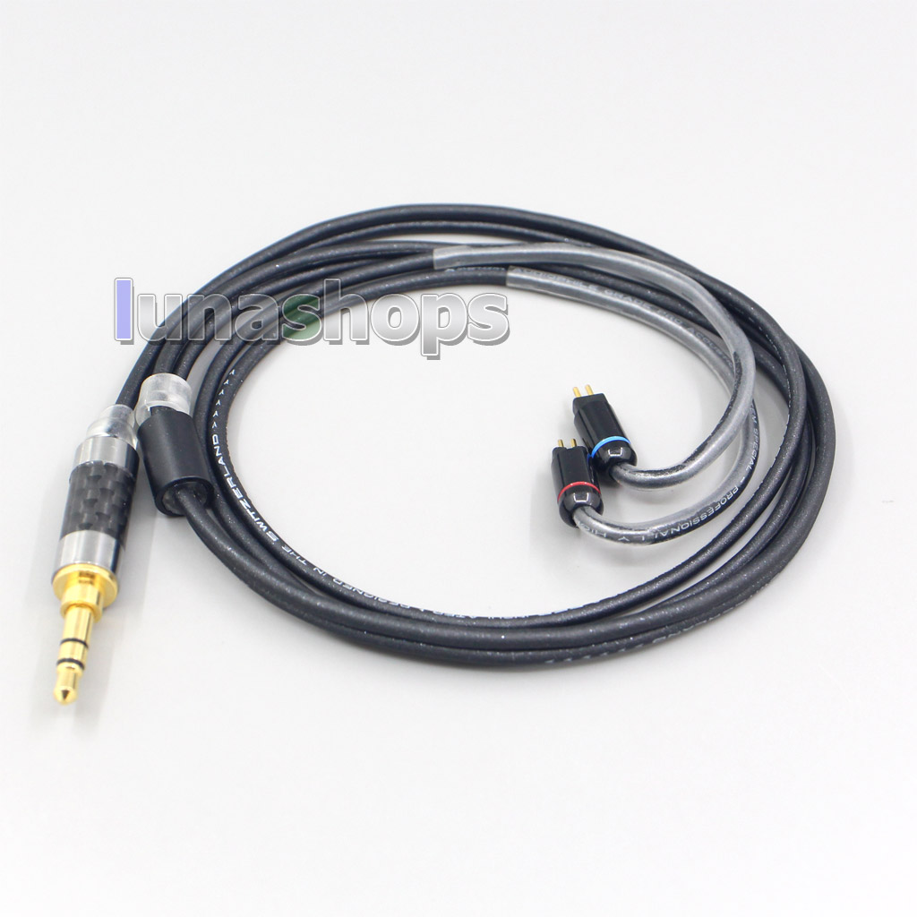 2.5mm 4.4mm 3.5mm XLR Black 99% Pure PCOCC Earphone Cable For 0.78mm BA Custom Westone W4r UM3X UM3RC JH13 High Step
