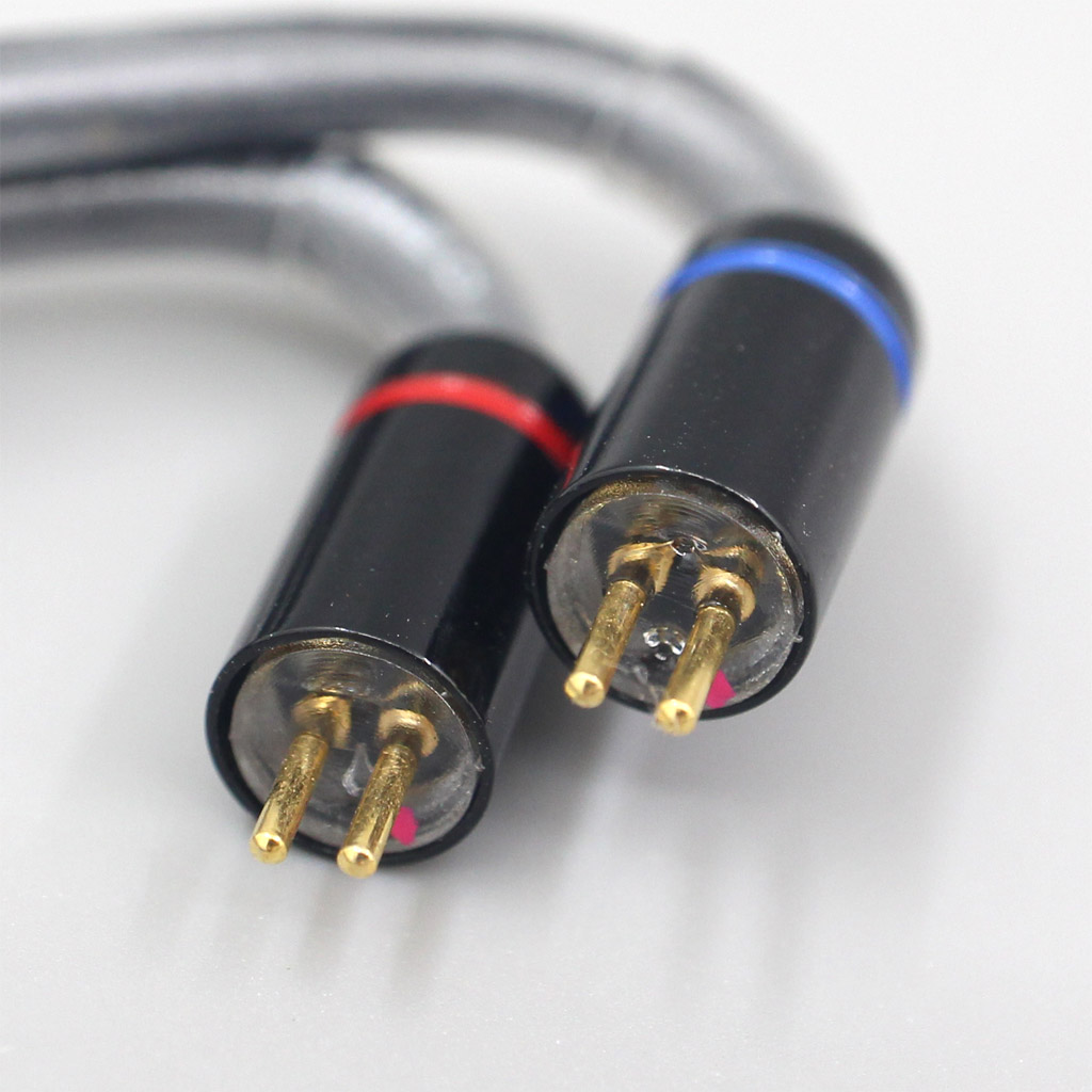 2.5mm 4.4mm Black 99% Pure PCOCC Earphone Cable For 0.78mm Flat Step JH Audio JH16 Pro JH11 Pro 5 6 7 BA Custom