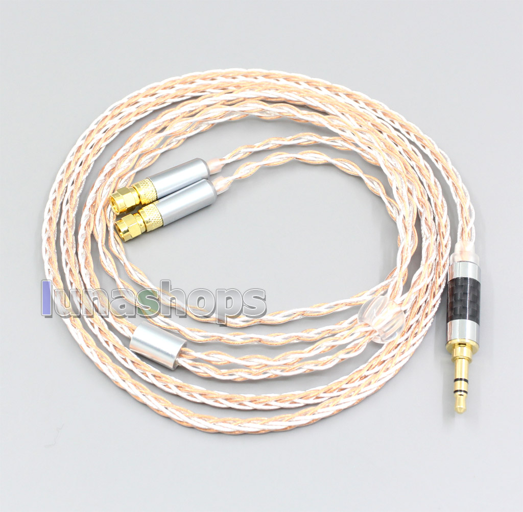 XLR 6.5mm 4.4mm 2.5mm 800 Wires Silver + OCC Headphone Cable For HiFiMan HE400 HE5 HE6 HE300 HE4 HE500 HE6