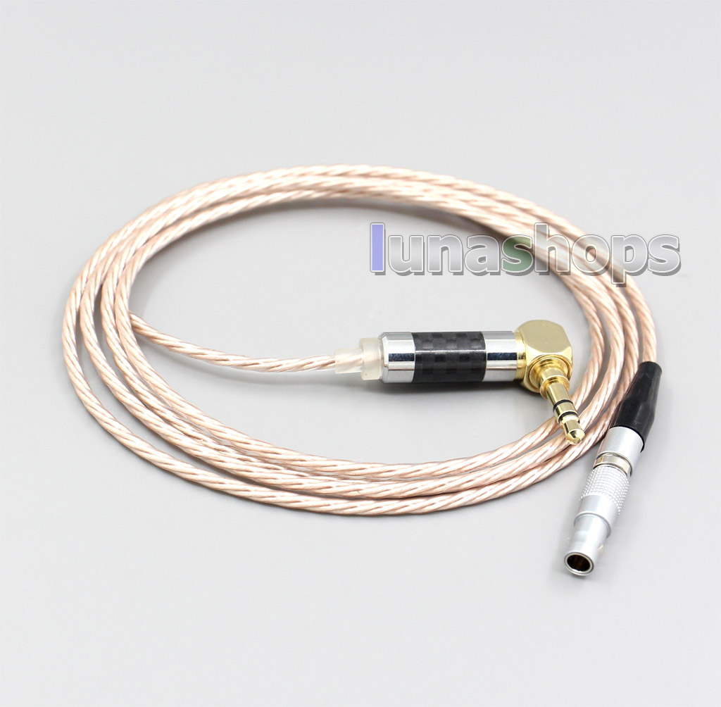 Hi-Res Brown XLR 3.5mm 2.5mm 4.4mm Earphone Cable For AKG K812 K872 Reference Headphone