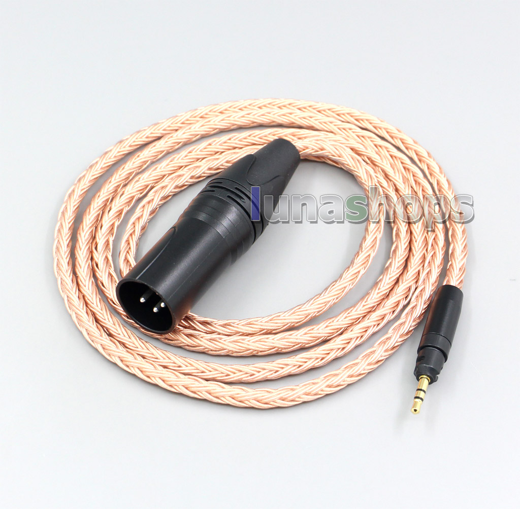 XLR 3 4 Pole 6.5mm 16 Core 99% 7N OCC Earphone Cable For Ultrasone Performance 820 880 Signature DXP PRO STUDIO