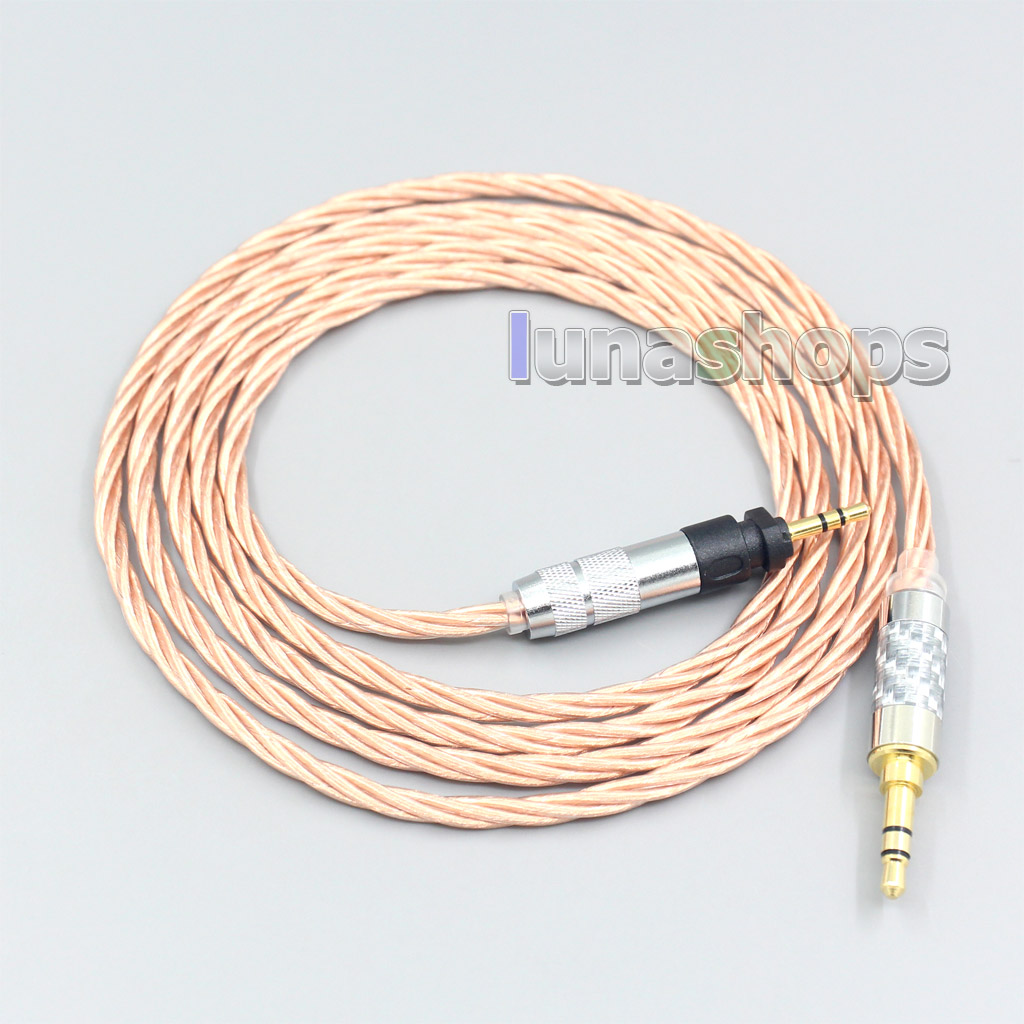 Silver Plated OCC Shielding Coaxial Earphone Cable For Shure SRH840 SRH940 SRH440 SRH750DJ Philips SHP9000 SHP8900