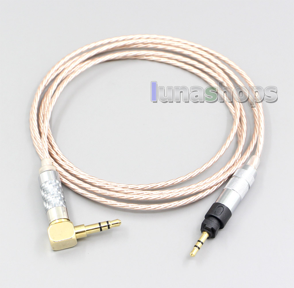 Hi-Res Brown XLR 3.5mm 2.5mm 4.4mm Earphone Cable For Shure SRH840 SRH940 SRH440 SRH750DJ Philips SHP9000 SHP8900