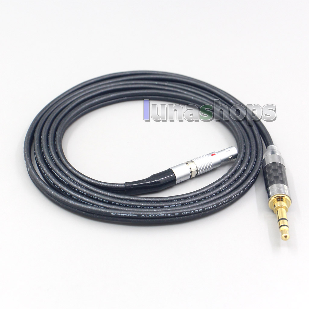 2.5mm 3.5mm 4.4mm XLR Black 99% Pure PCOCC Earphone Cable For AKG K812 K872 Reference Headphone