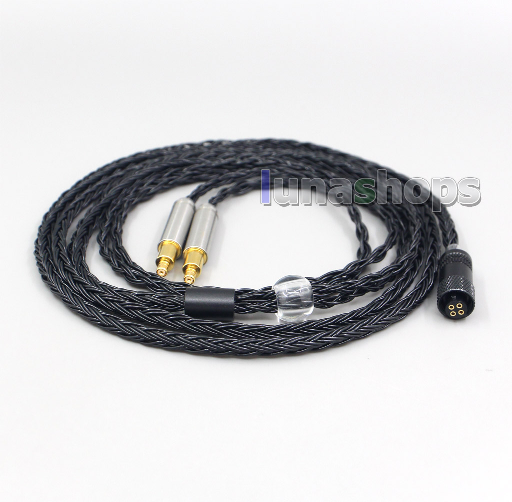 16 Core Black OCC Awesome All In 1 Plug Earphone Cable For Audio Technica ATH-ADX5000 MSR7b 770H 990H ESW950 SR9 ES750 ESW990