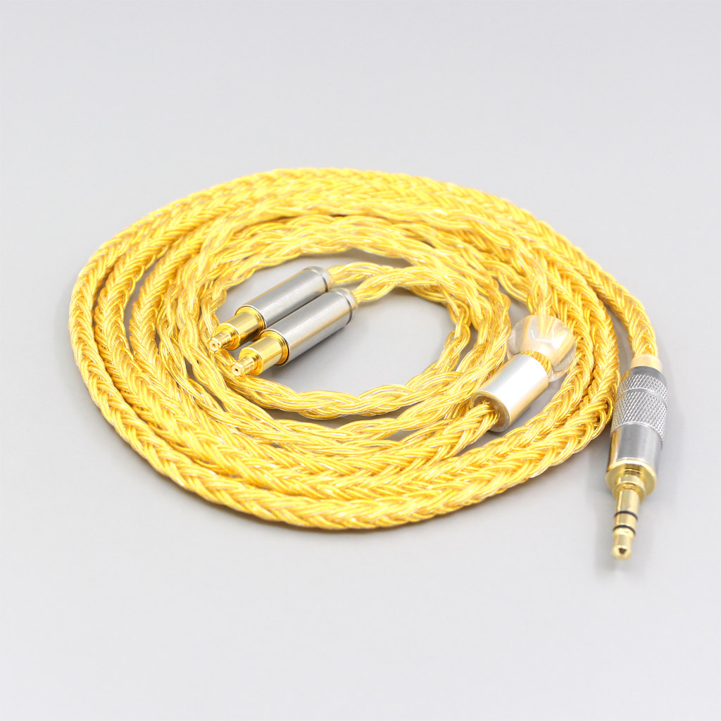 16 Core OCC Gold Plated Braided Earphone Cable For Audio Technica ATH-ADX5000 ATH-MSR7b 770H 990H A2DC Headphone