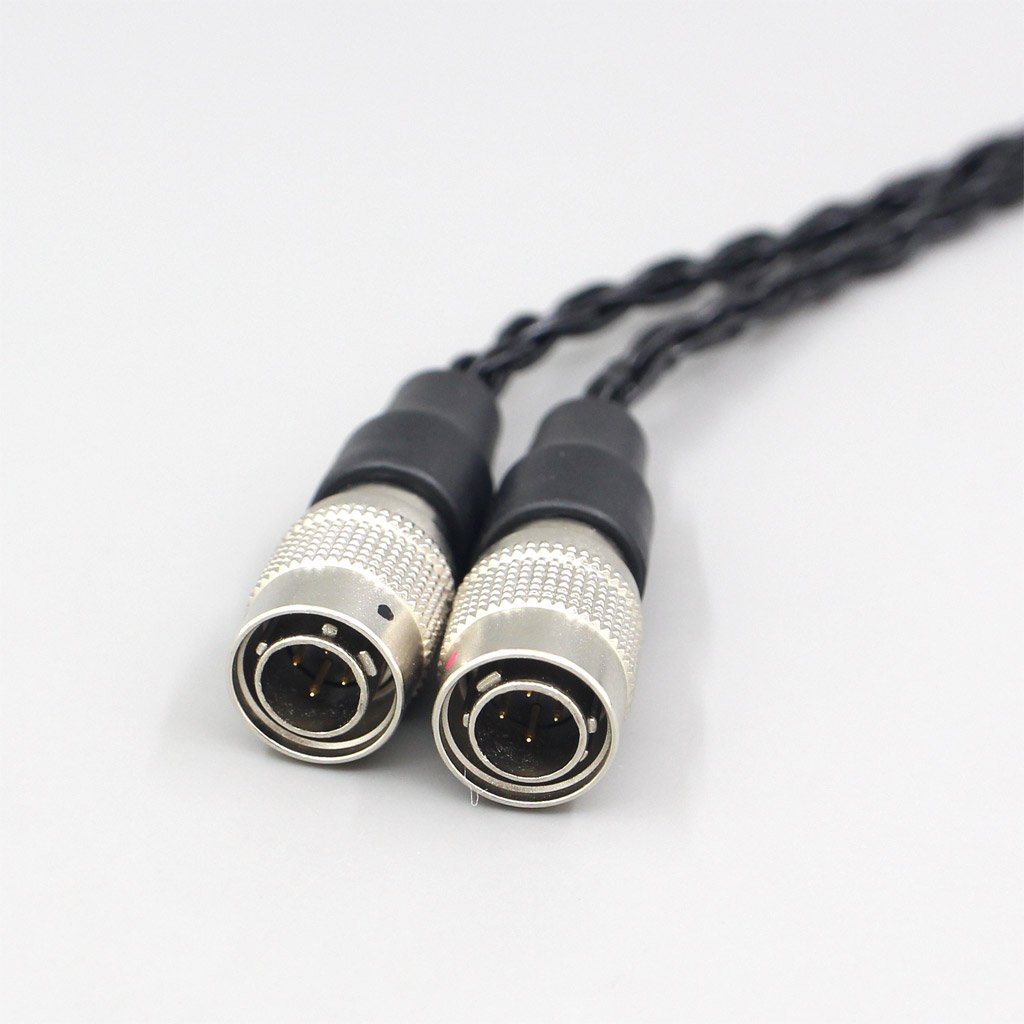 16 Core 7N OCC Black Braided Earphone Cable For Mr Speakers Alpha Dog Ether C Flow Mad Dog AEON Headphone