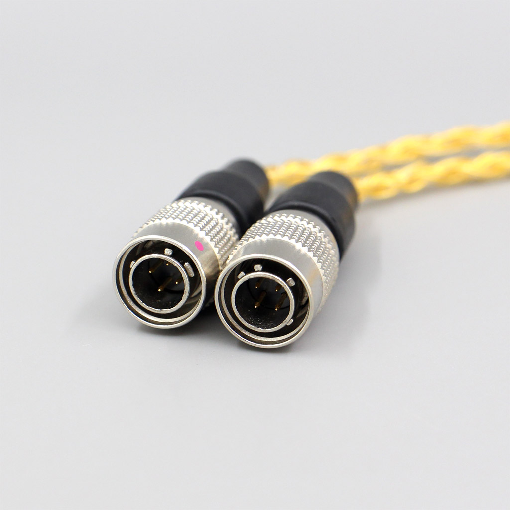 16 Core OCC Gold Plated Braided Earphone Cable For Mr Speakers Alpha Dog Ether C Flow Mad Dog AEON Headphone