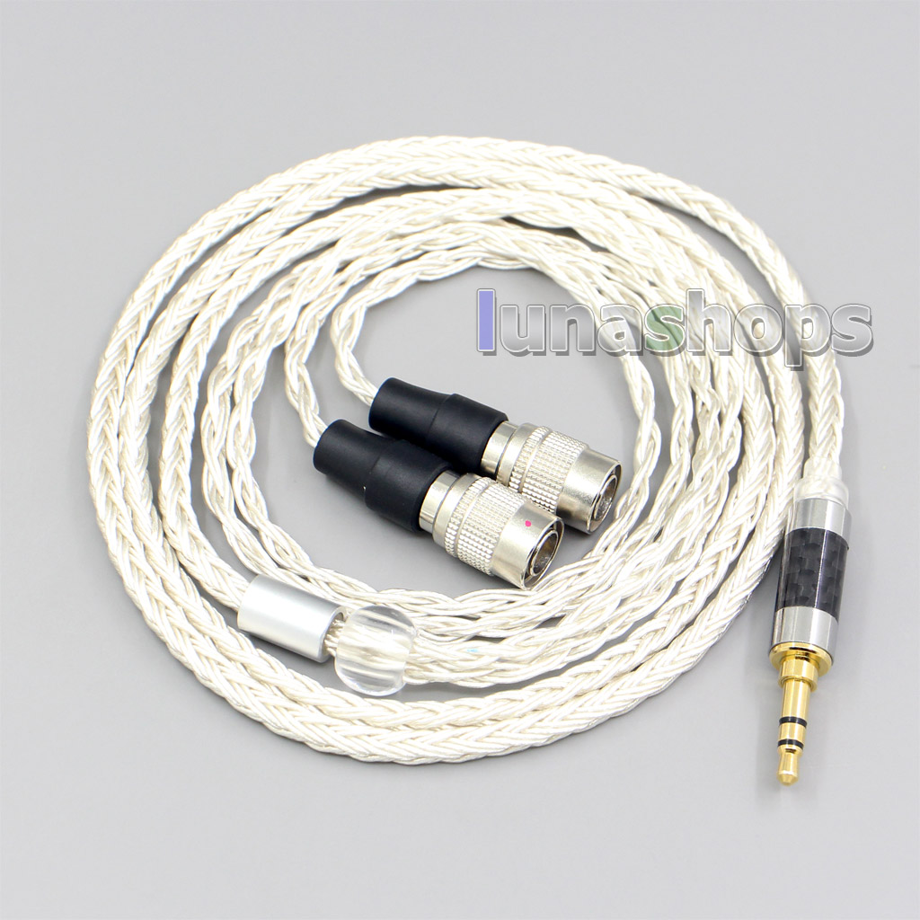 16 Core OCC Silver Plated Earphone Cable For Mr Speakers Alpha Dog Ether C Flow Mad Dog AEON Headphone