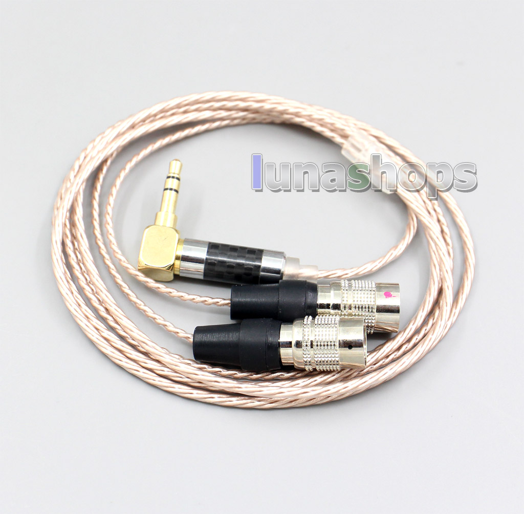 Hi-Res Brown XLR 3.5mm 2.5mm 4.4mm Earphone Cable For Mr Speakers Alpha Dog Ether C Flow Mad Dog AEON
