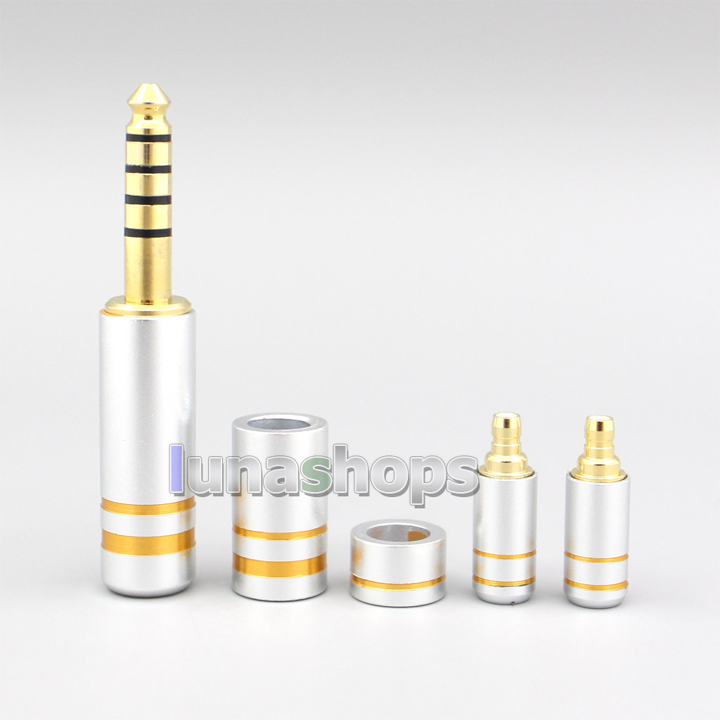 High Quality Aluminum Housing 3.5mm 2.5mm 4.4mm + Splitter + Slider + 1655CU Pins Kits Male Custom DIY Adapter Plugs