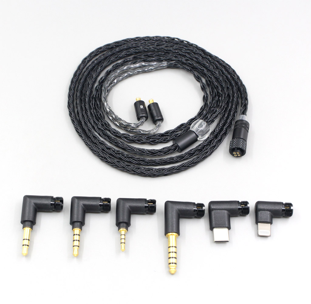 16 Core Black OCC Awesome All In 1 Plug Earphone Cable For Audio Technica ATH-CKR100 ATH-CKR90 CKS1100 CKR100IS CKS1100IS