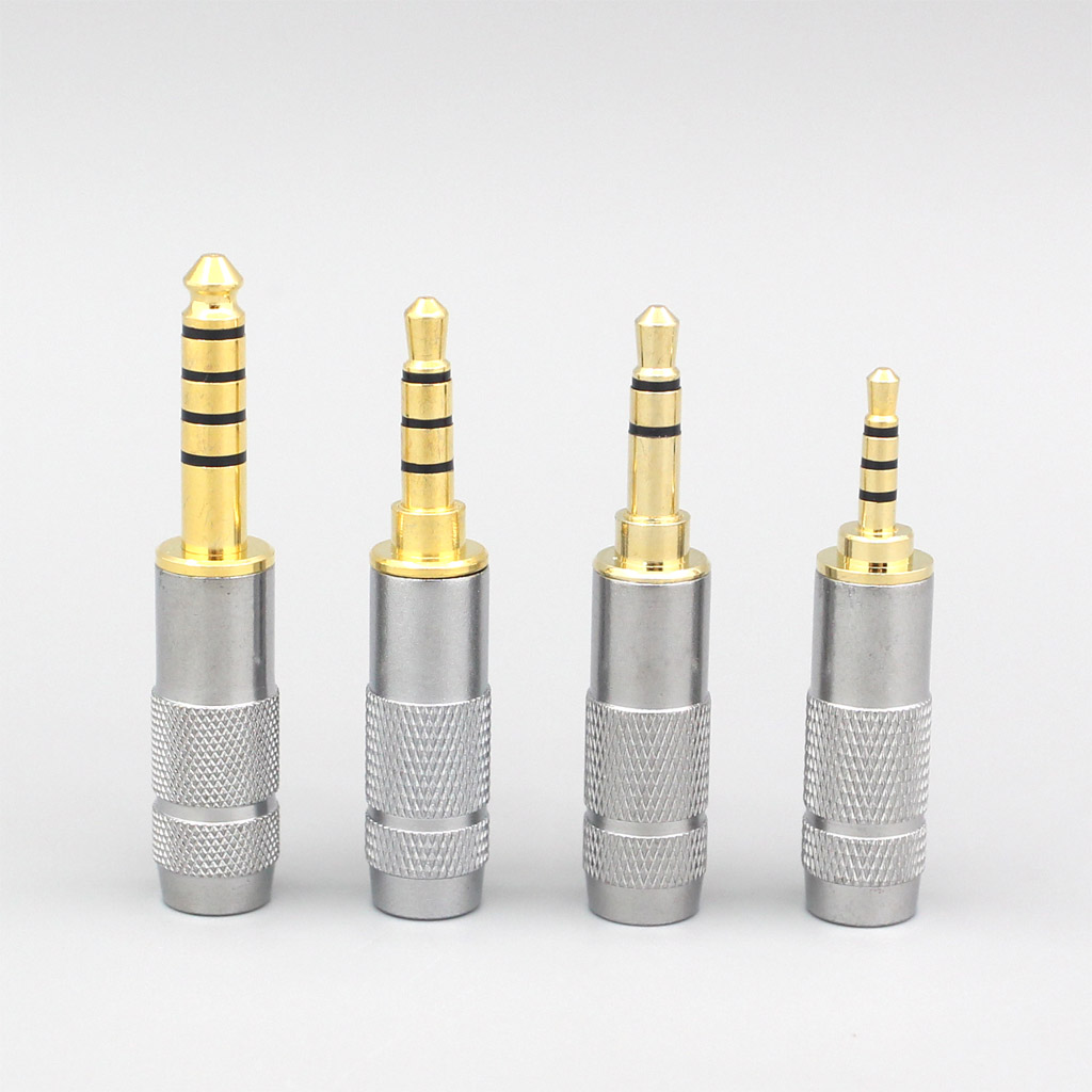 3.5mm 2.5mm 4.4mm Balanced TRRS Plug adapter For DIY Repair Custom Earphone Headphone Cable