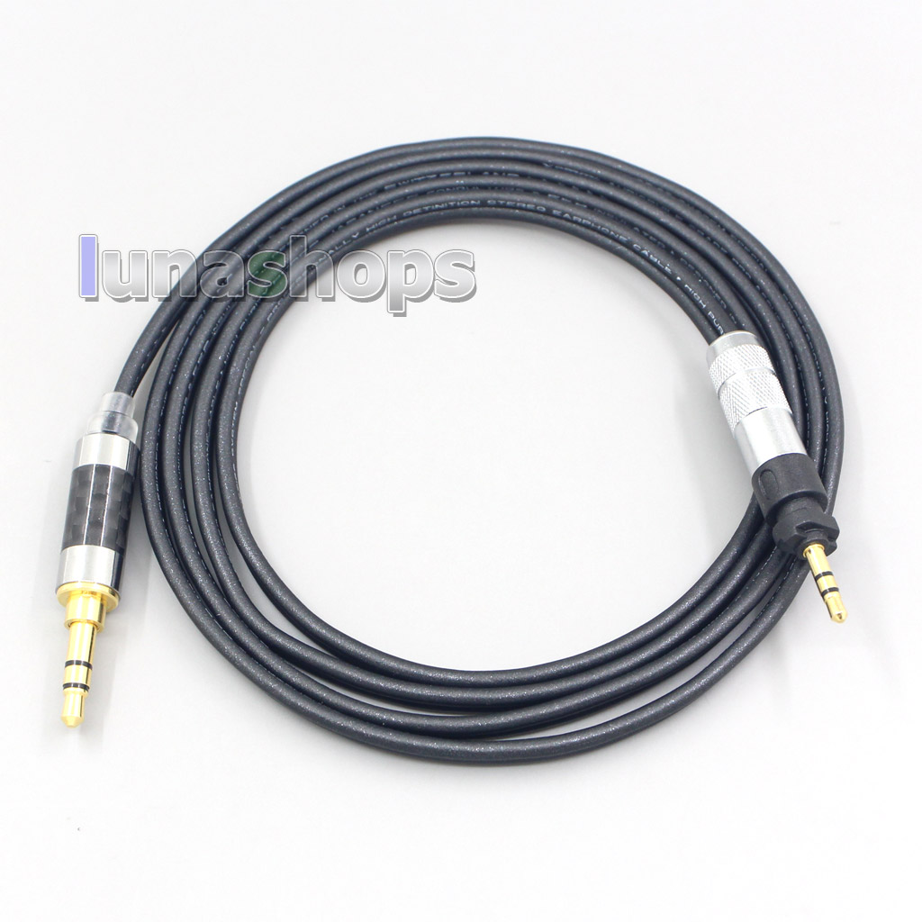 2.5mm XLR Black 99% Pure PCOCC Earphone Cable For Shure SRH840 SRH940 SRH440 SRH750DJ Philips SHP9000 SHP8900