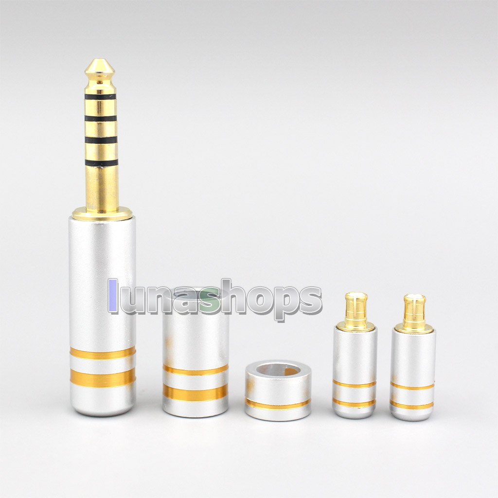 High Quality Aluminum Housing 3.5mm 2.5mm 4.4mm + Splitter + Slider + A2DC Pins Kits Male Custom DIY Adapter Plugs