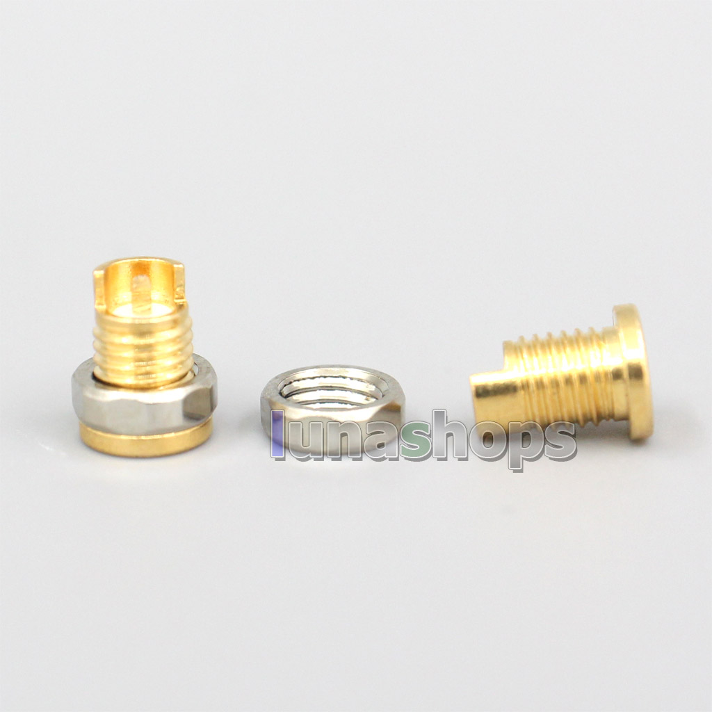 1pair Gold Plated Beryllium Copper MMCX Female Solder Wire Connector DIY Long Short Audio Plug Adapter