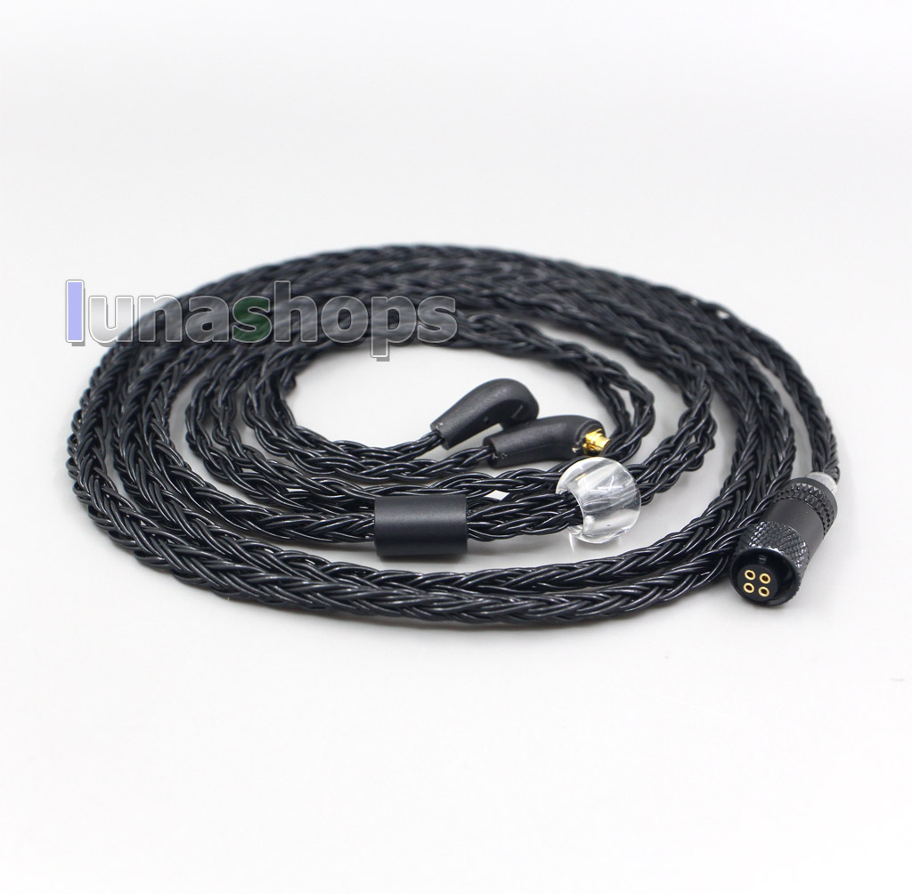 16 Core Black OCC Awesome All In 1 Plug Earphone Cable For Etymotic ER4 XR SR ER4SR ER4XR ER3sr er3se