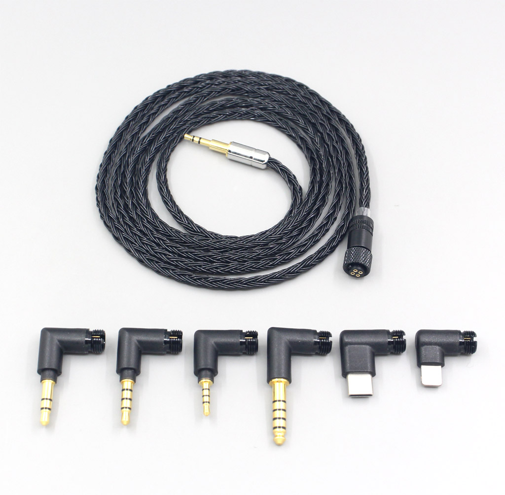 16 Core Black OCC Awesome All In 1 Plug Earphone Cable For Creative live2 Aurvana Sennheiser PXC480 PXC550 mm450