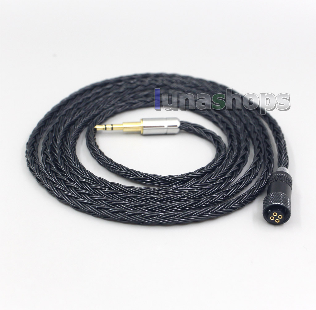 16 Core Black OCC Awesome All In 1 Plug Earphone Cable For Creative live2 Aurvana Sennheiser PXC480 PXC550 mm450