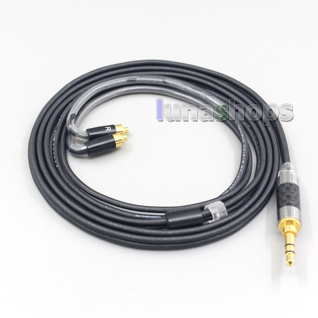 2.5mm 4.4mm XLR 3.5mm Black 99% Pure PCOCC Earphone Cable For Dunu dn-2002