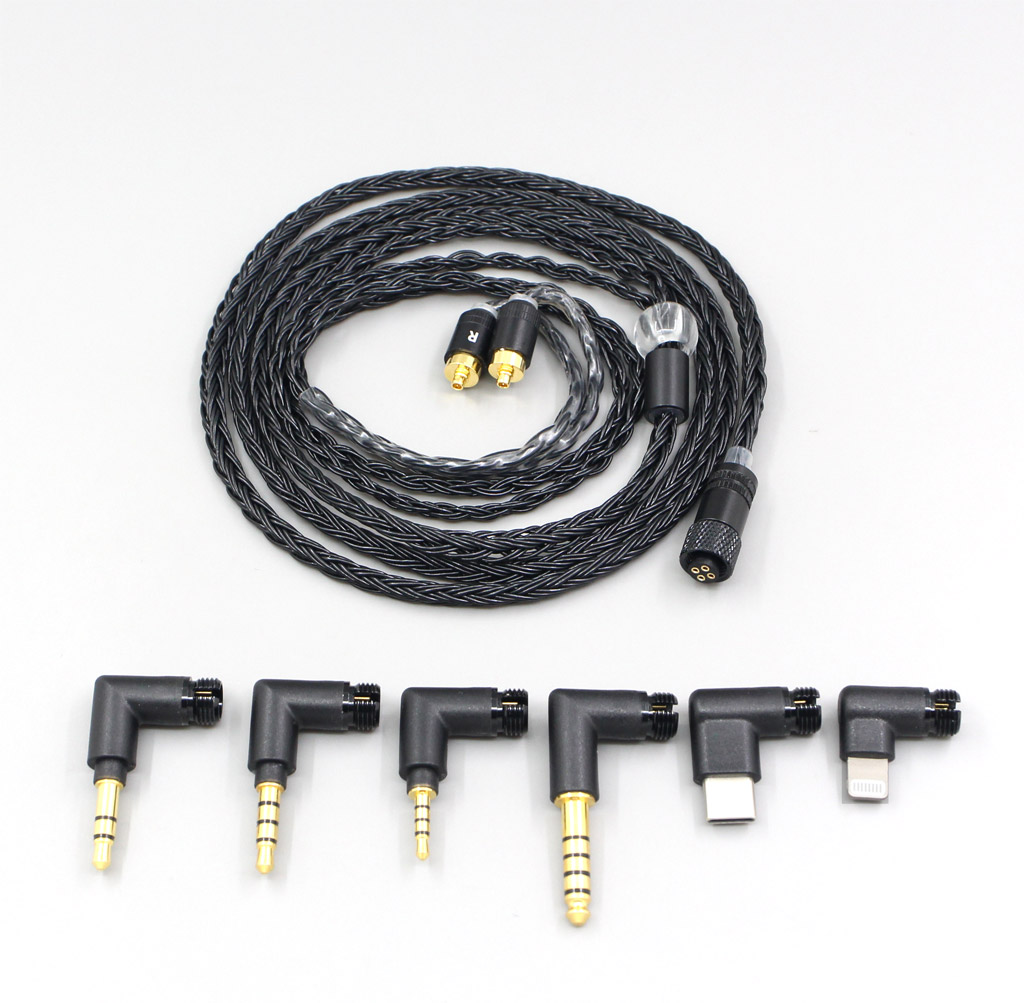 16 Core Black OCC Awesome All In 1 Plug Earphone Cable For Sony IER-M7 IER-M9 IER-Z1R