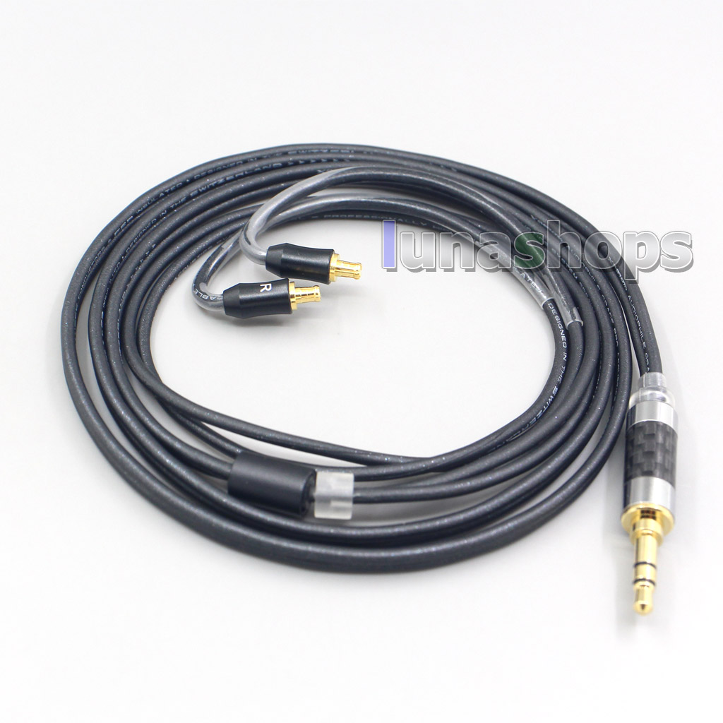 2.5mm 4.4mm Black 99% Pure PCOCC Earphone Cable For Audio Technica ath-ls400 ls300 ls200 ls70 ls50 e40 e50 e70 312A